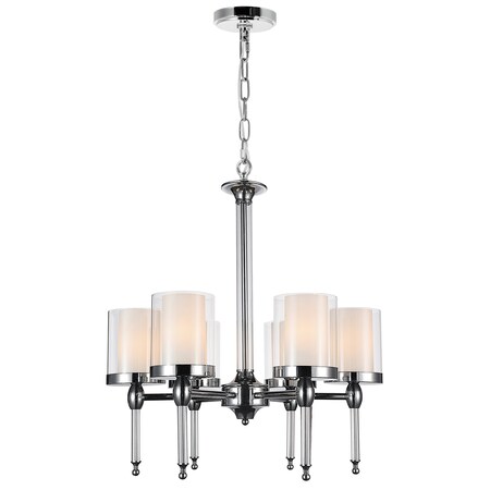 Cwi Lighting Maybelle 6 Light Candle Chandelier With Chrome Finish 9851P22-6-601